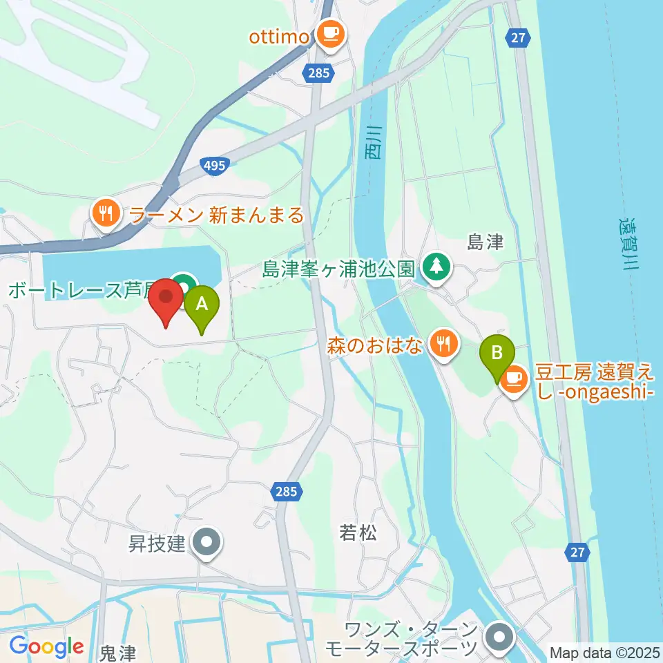 あしや夢リアホール周辺の駐車場・コインパーキング一覧地図