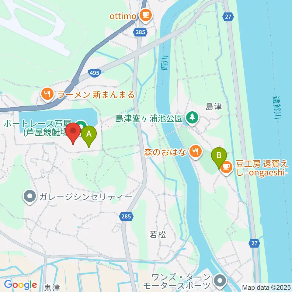 あしや夢リアホール周辺の駐車場・コインパーキング一覧地図