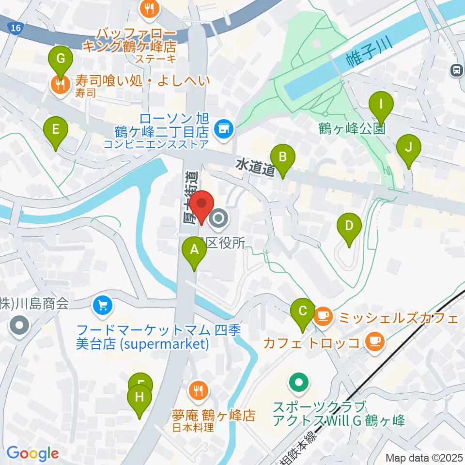 横浜市旭公会堂周辺の駐車場・コインパーキング一覧地図