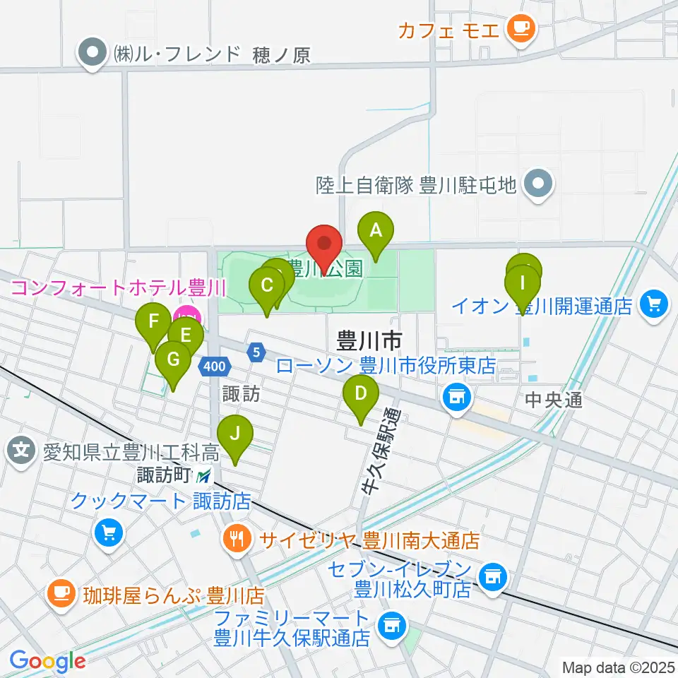 OKAKENアスリートフィールド周辺の駐車場・コインパーキング一覧地図