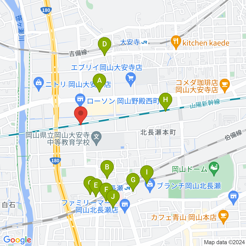 ミュージックスタジオOZZ周辺の駐車場・コインパーキング一覧地図