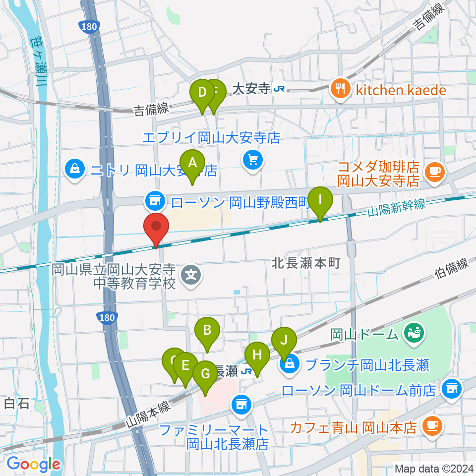 ミュージックスタジオOZZ周辺の駐車場・コインパーキング一覧地図