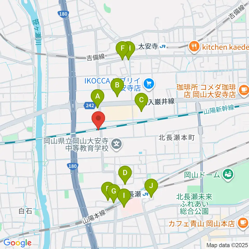 ミュージックスタジオOZZ周辺の駐車場・コインパーキング一覧地図