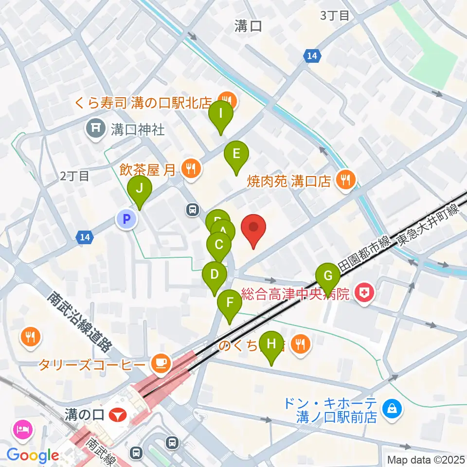 スタジオニド溝の口店周辺の駐車場・コインパーキング一覧地図