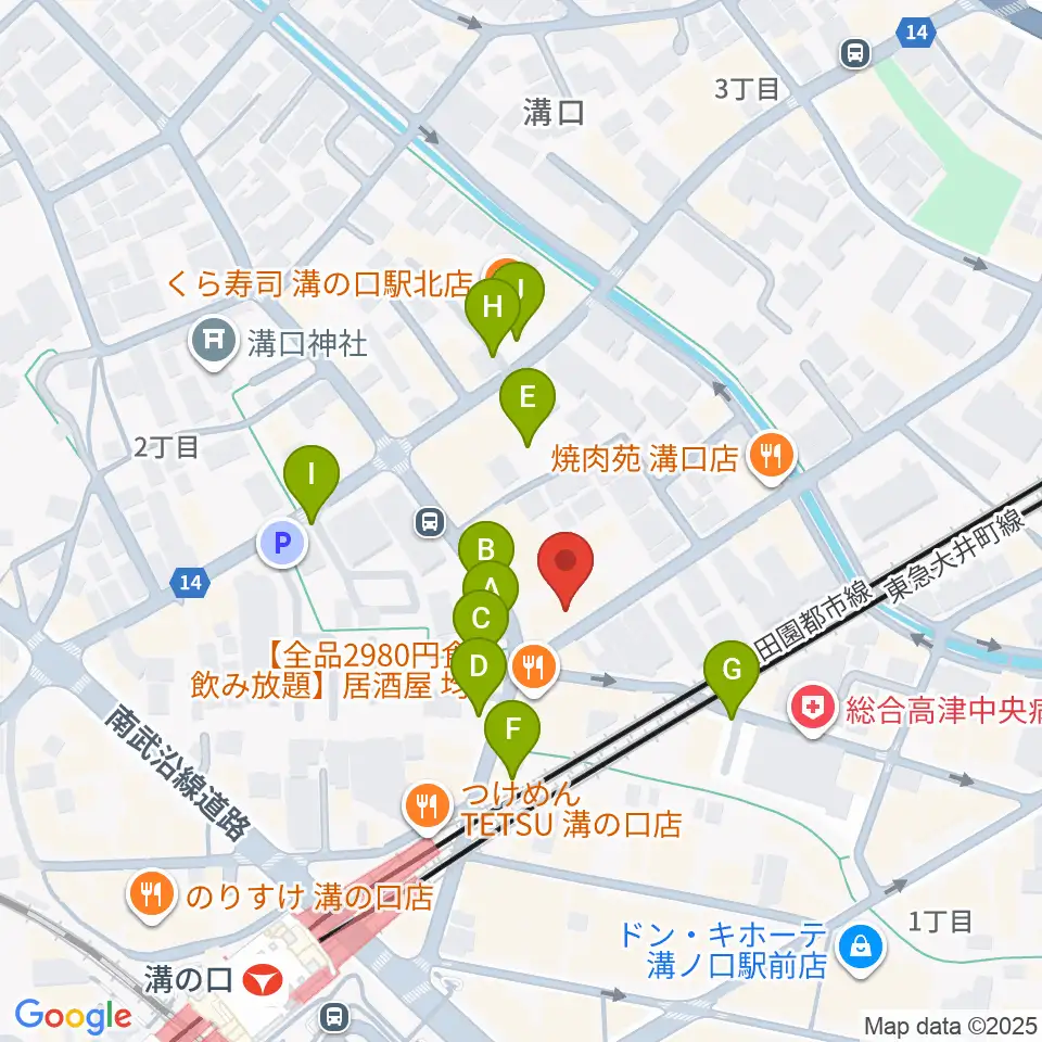 スタジオニド溝の口店周辺の駐車場・コインパーキング一覧地図