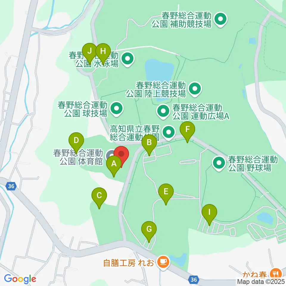 春野総合運動公園体育館周辺の駐車場・コインパーキング一覧地図