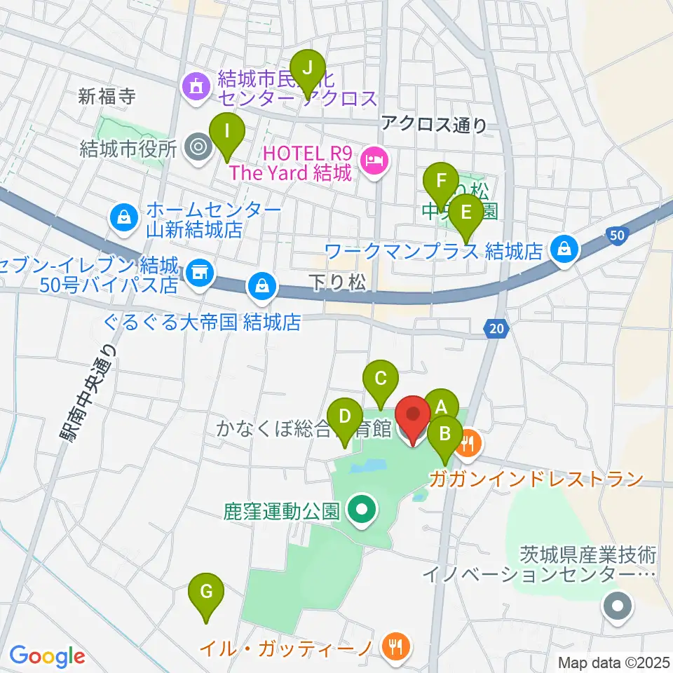 かなくぼ総合体育館周辺の駐車場・コインパーキング一覧地図