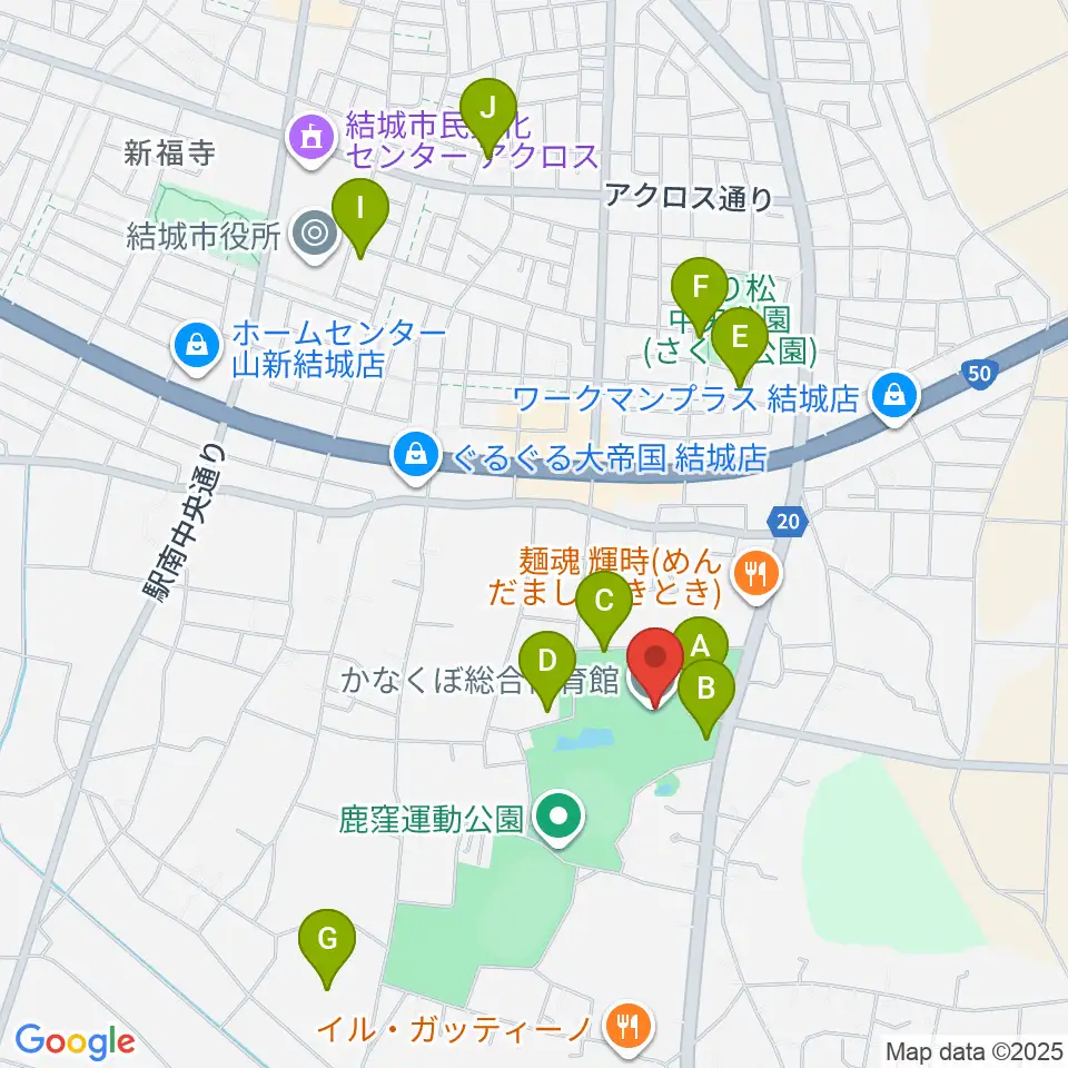 かなくぼ総合体育館周辺の駐車場・コインパーキング一覧地図