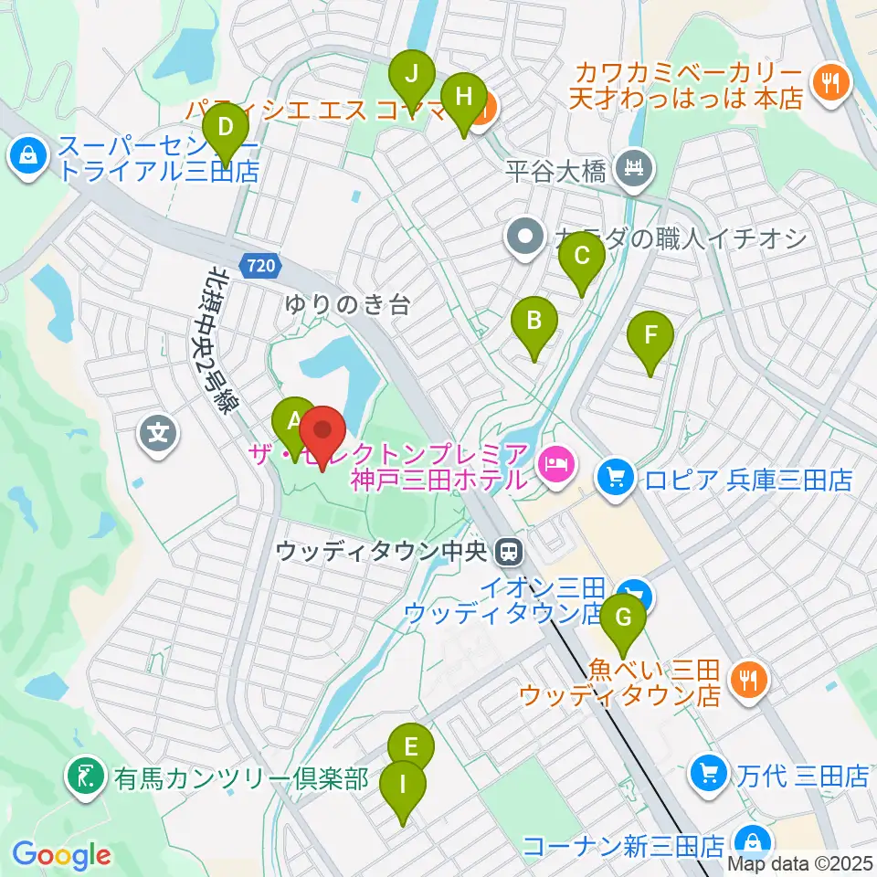 駒ケ谷運動公園体育館周辺の駐車場・コインパーキング一覧地図