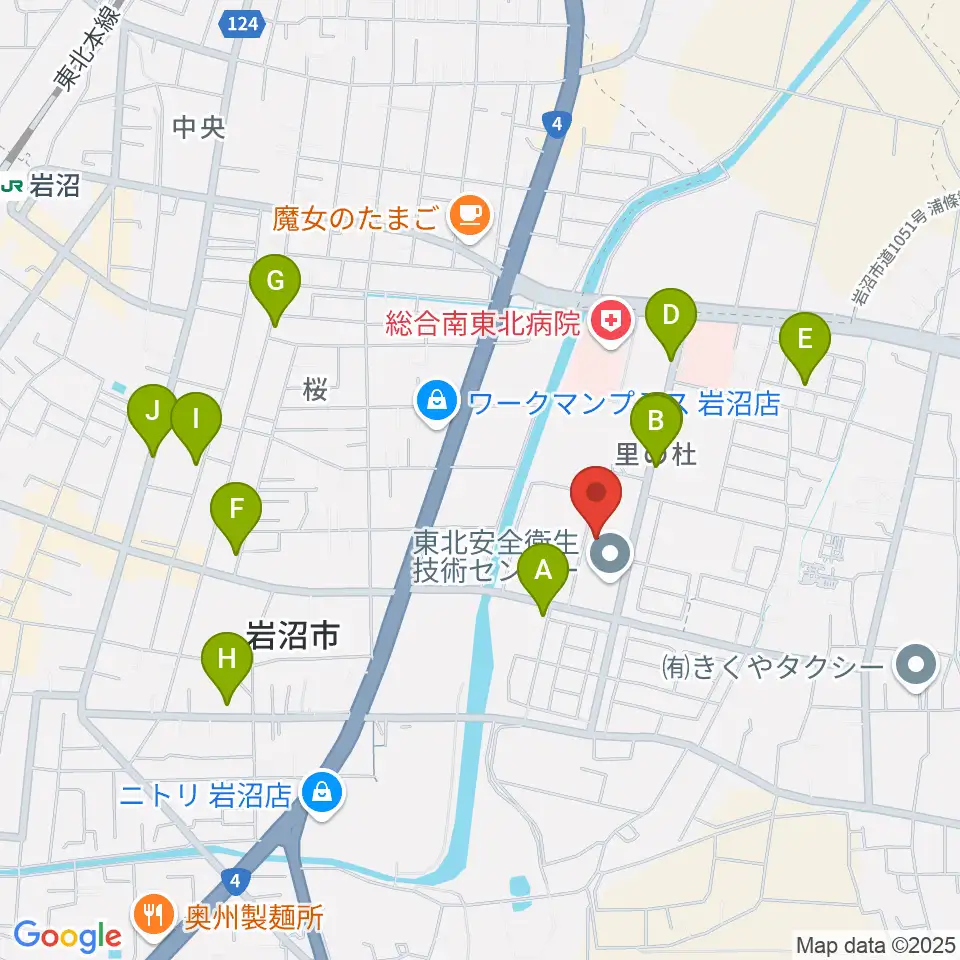 岩沼市総合体育館ビッグアリーナ周辺の駐車場・コインパーキング一覧地図