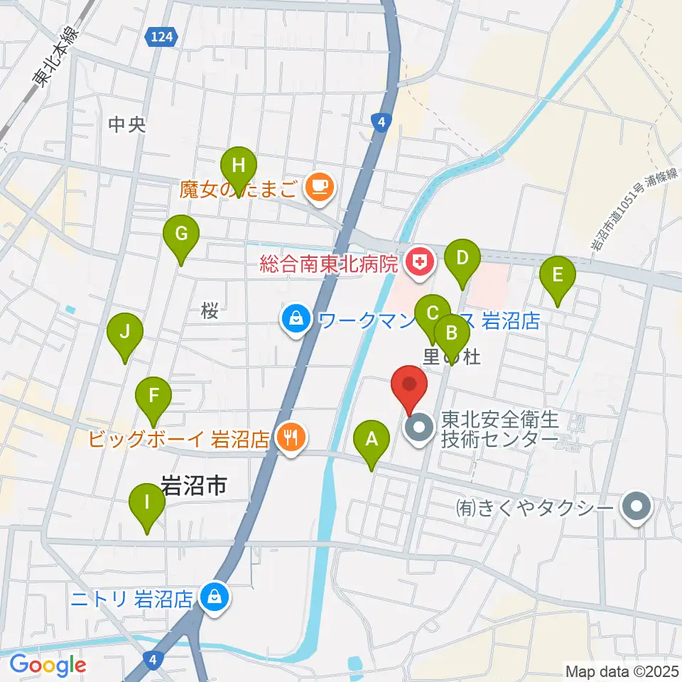 岩沼市総合体育館ビッグアリーナ周辺の駐車場・コインパーキング一覧地図