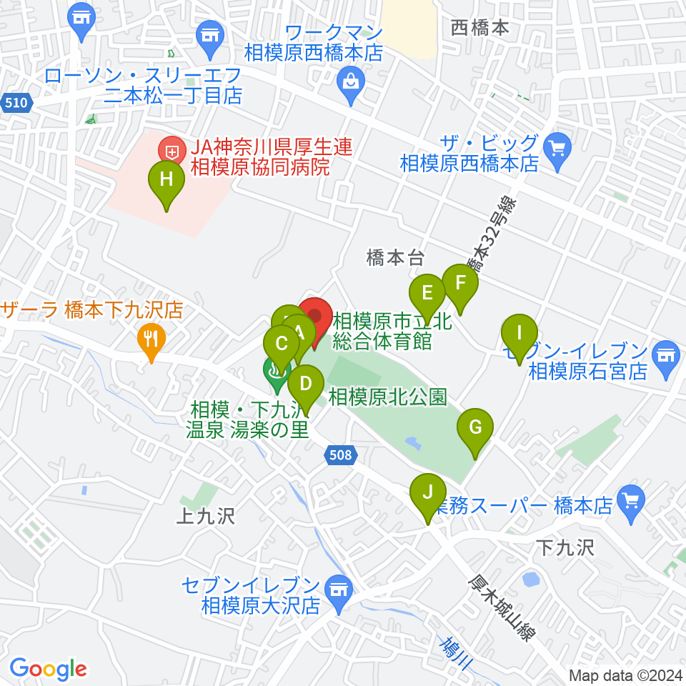 ほねごりアリーナ周辺の駐車場・コインパーキング一覧地図