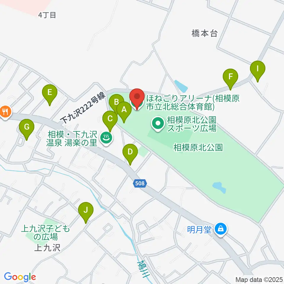 ほねごりアリーナ周辺の駐車場・コインパーキング一覧地図