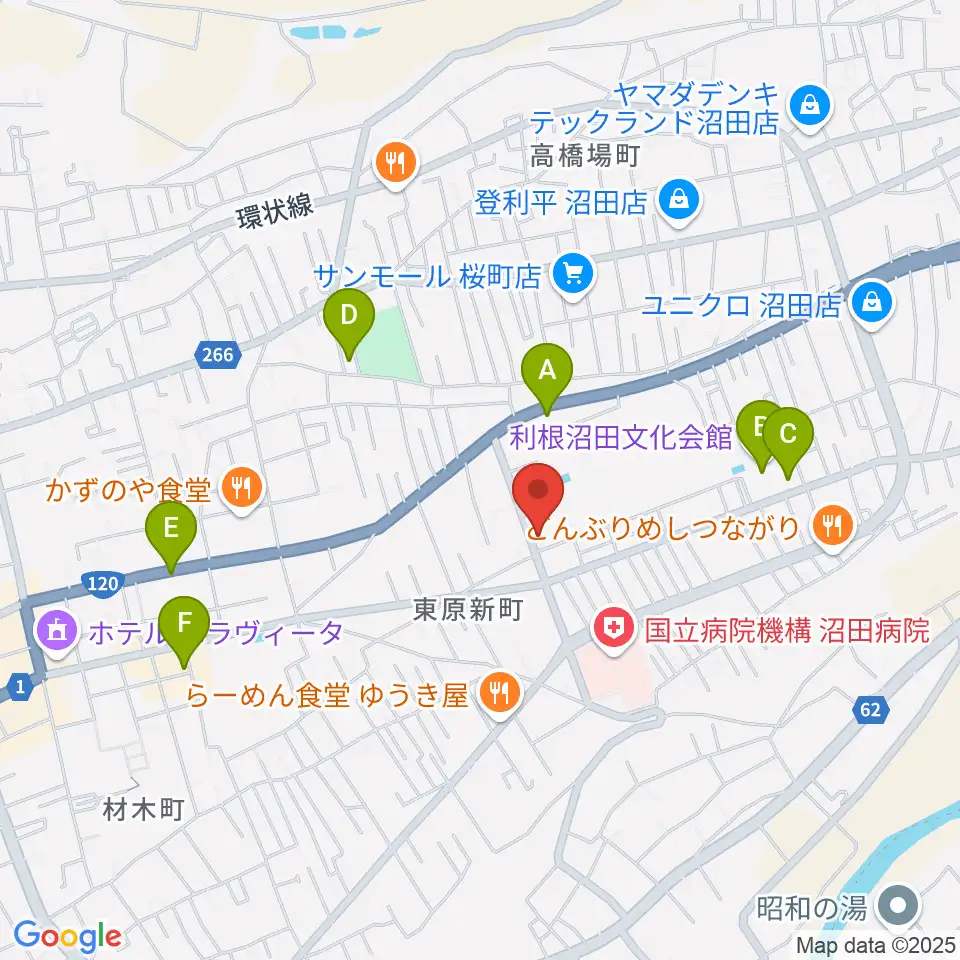 ZACROSアリーナぬまた周辺の駐車場・コインパーキング一覧地図