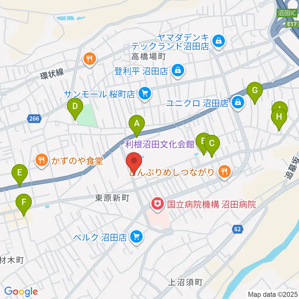 ZACROSアリーナぬまた周辺の駐車場・コインパーキング一覧地図