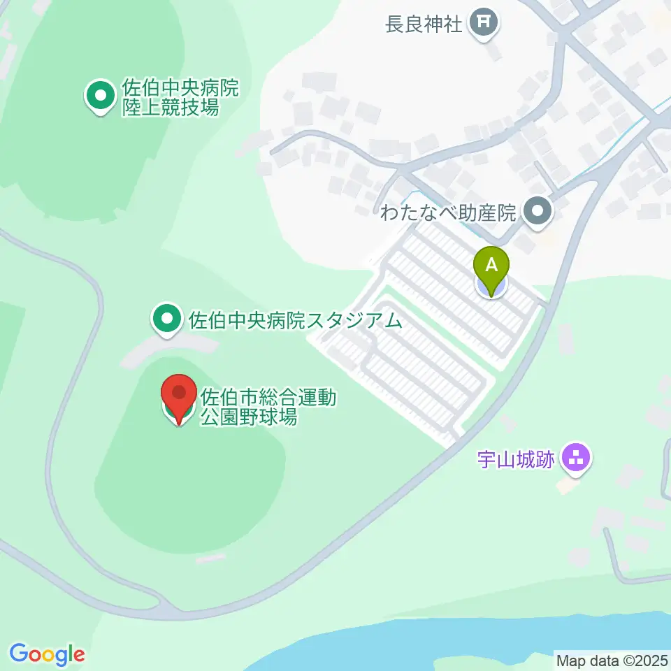 佐伯中央病院スタジアム周辺の駐車場・コインパーキング一覧地図