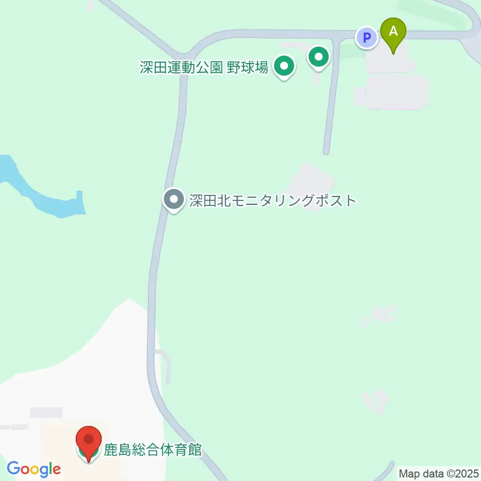 鹿島総合体育館周辺の駐車場・コインパーキング一覧地図
