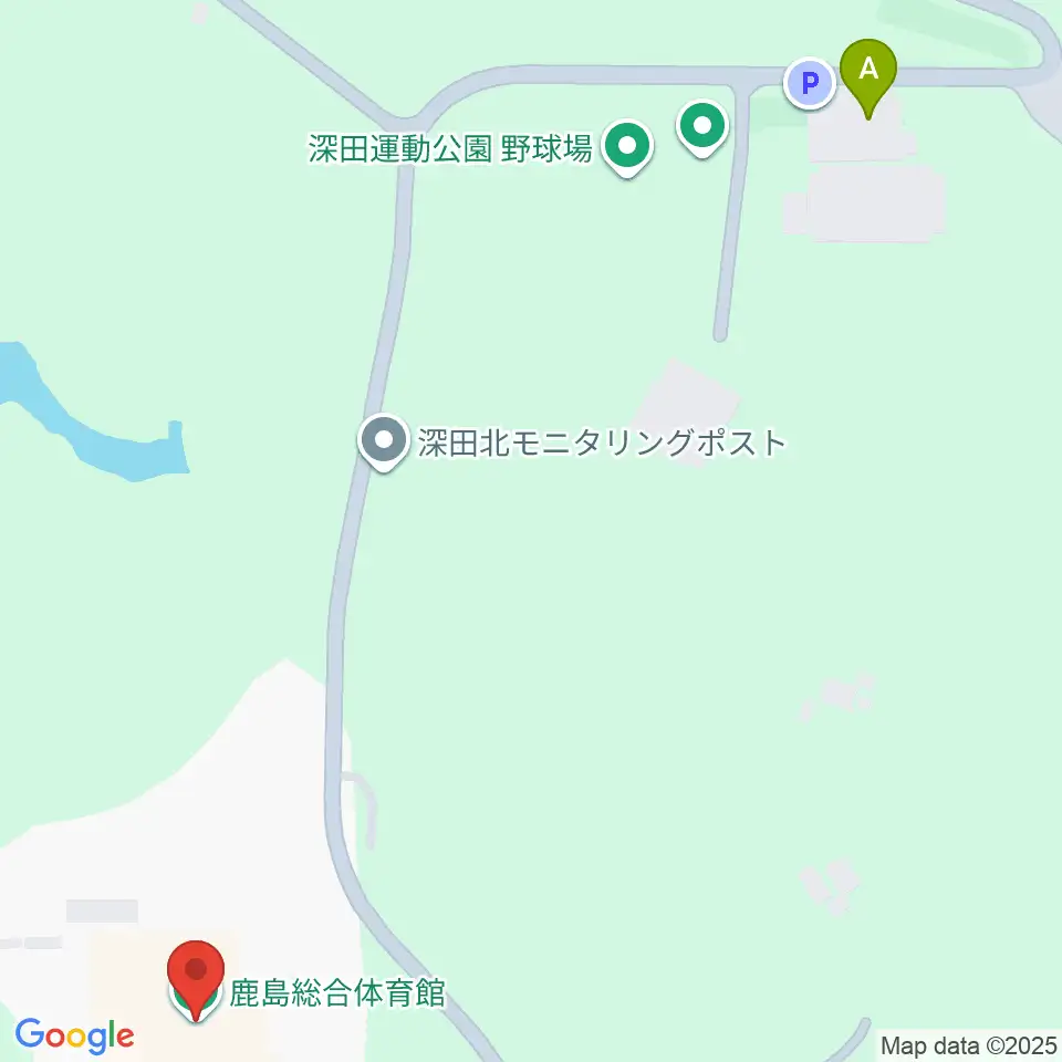 鹿島総合体育館周辺の駐車場・コインパーキング一覧地図
