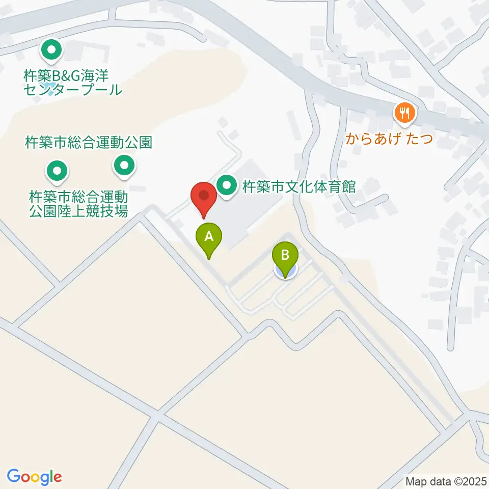 杵築市文化体育館周辺の駐車場・コインパーキング一覧地図