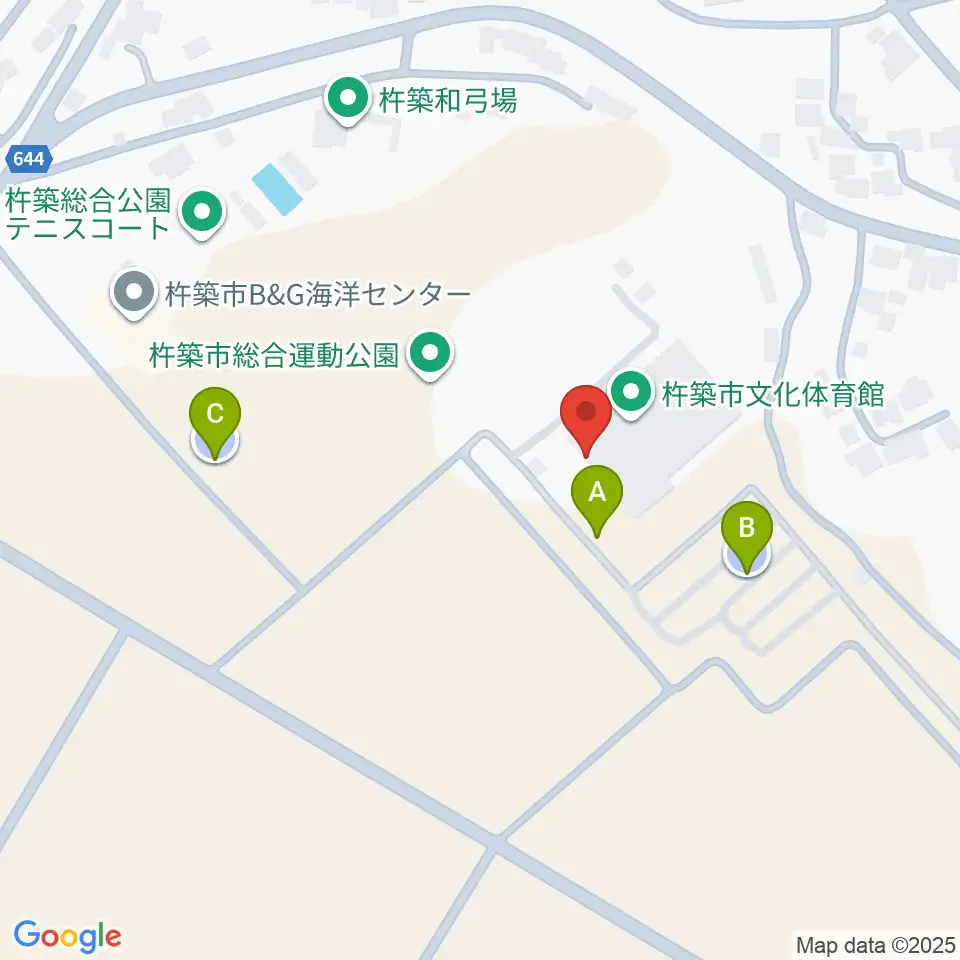 杵築市文化体育館周辺の駐車場・コインパーキング一覧地図