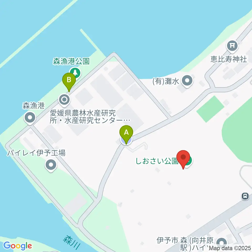 伊予市民体育館周辺の駐車場・コインパーキング一覧地図