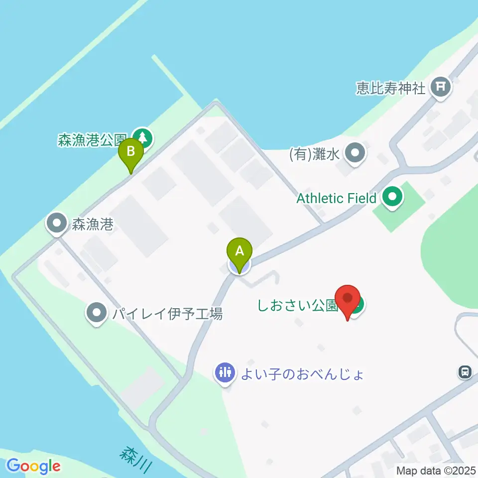 伊予市民体育館周辺の駐車場・コインパーキング一覧地図