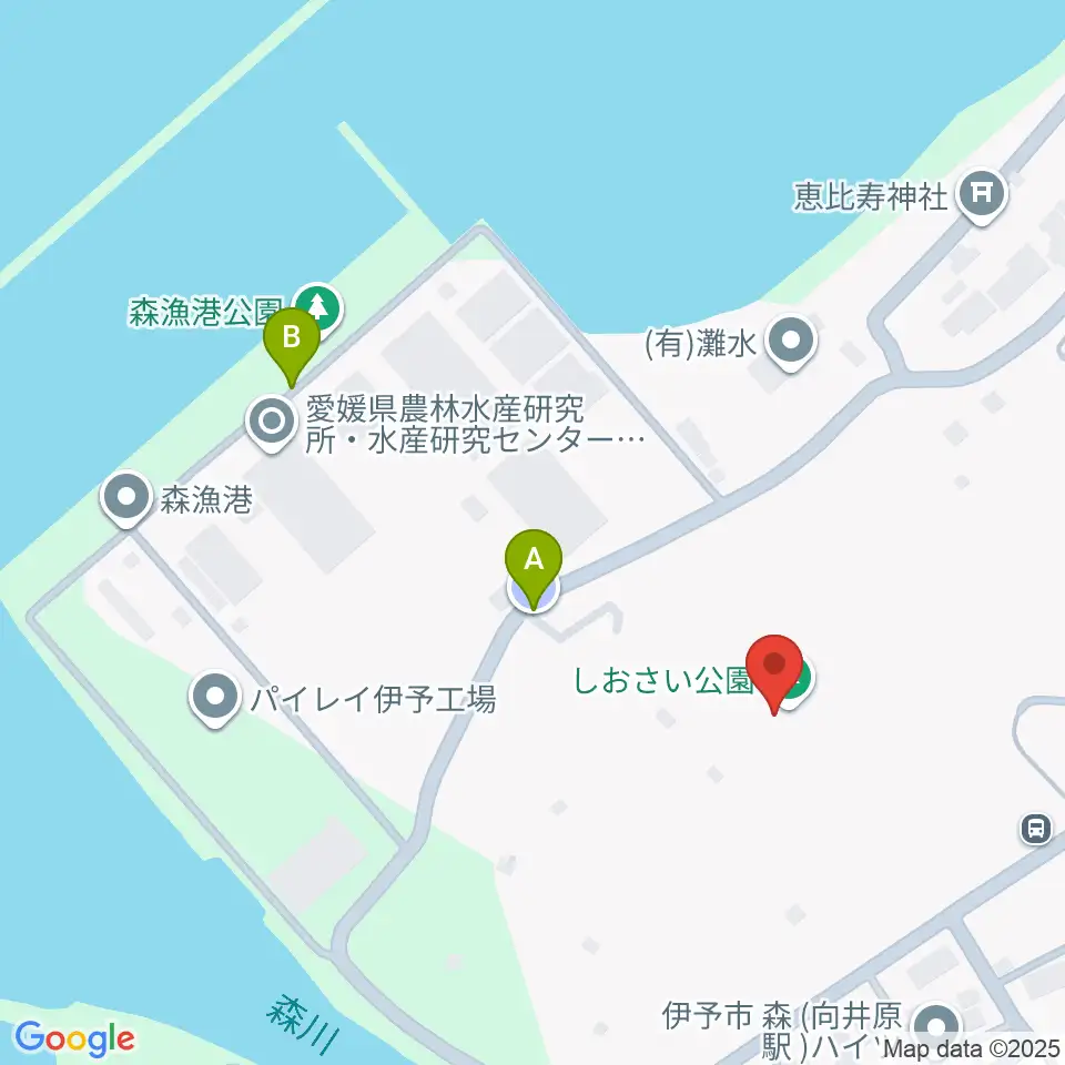 伊予市民体育館周辺の駐車場・コインパーキング一覧地図