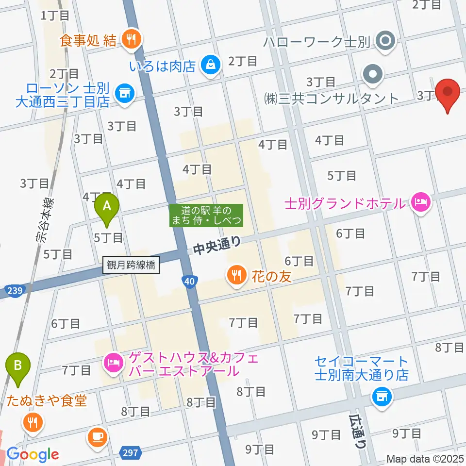 士別市総合体育館周辺の駐車場・コインパーキング一覧地図