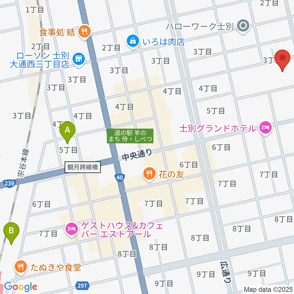 士別市総合体育館周辺の駐車場・コインパーキング一覧地図