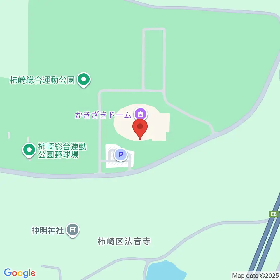 かきざきドーム周辺の駐車場・コインパーキング一覧地図