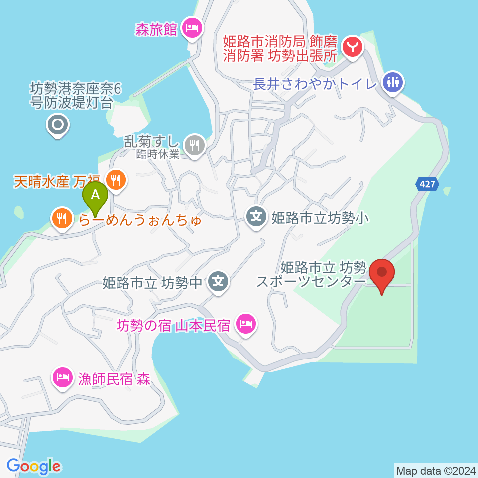 坊勢スポーツセンター周辺の駐車場・コインパーキング一覧地図