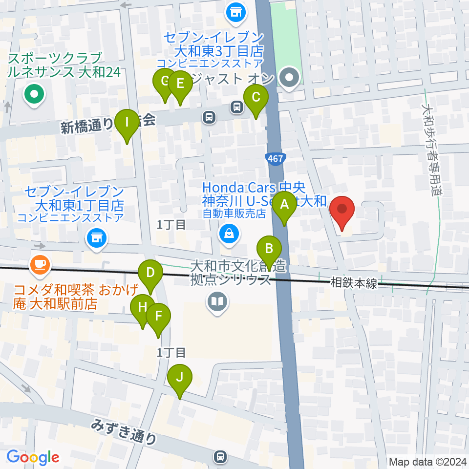 ウィーンホール周辺の駐車場・コインパーキング一覧地図