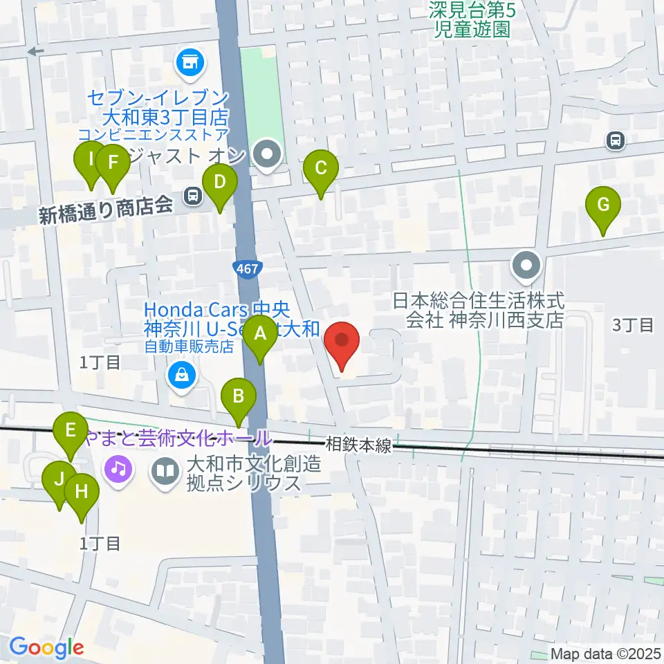 ウィーンホール周辺の駐車場・コインパーキング一覧地図