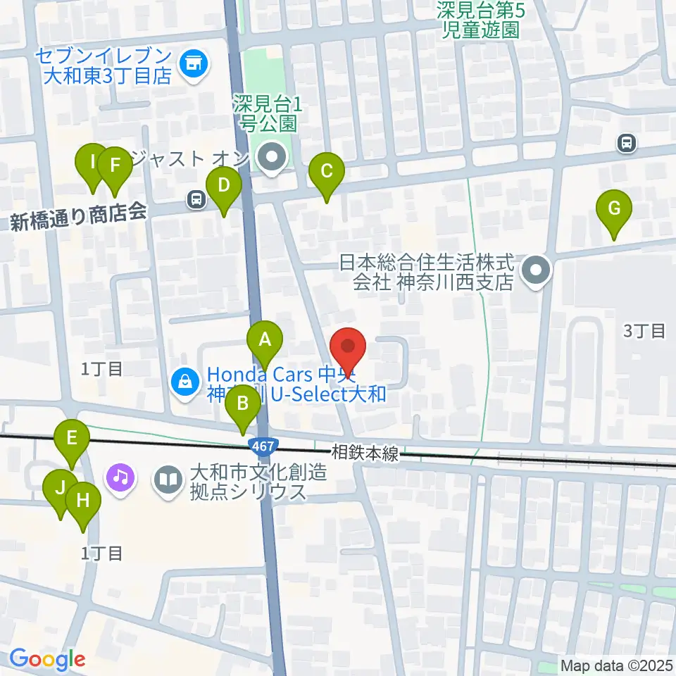 ウィーンホール周辺の駐車場・コインパーキング一覧地図