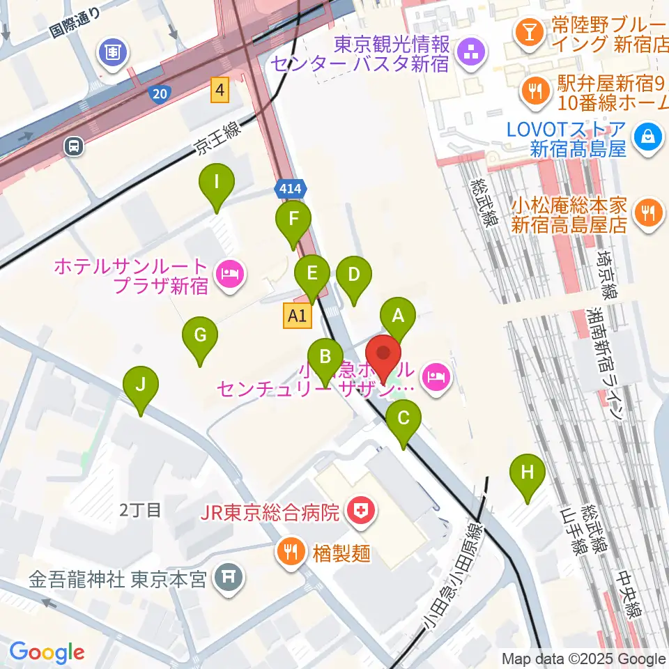 スタジオキーボード周辺の駐車場・コインパーキング一覧地図