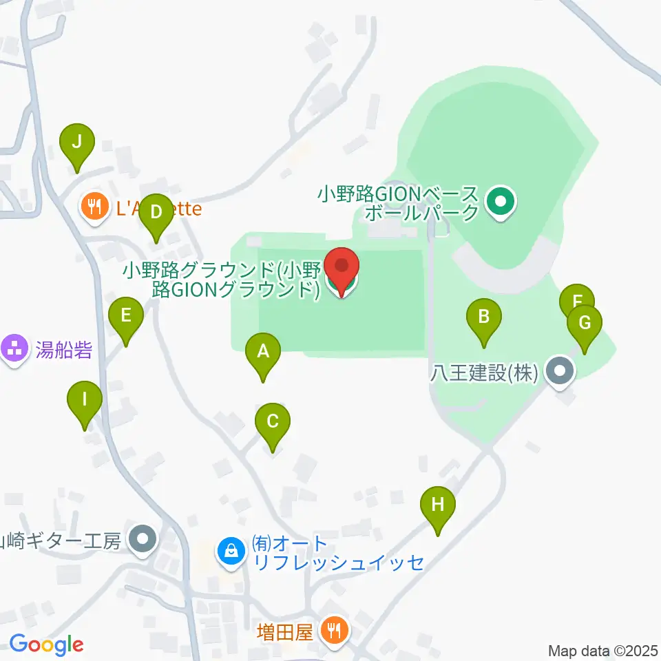 小野路GIONグラウンド周辺の駐車場・コインパーキング一覧地図
