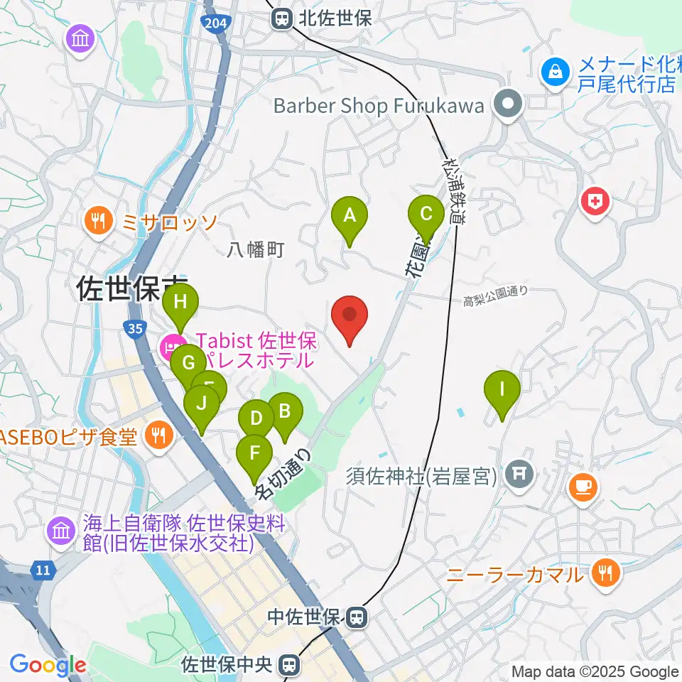 長崎県立武道館周辺の駐車場・コインパーキング一覧地図