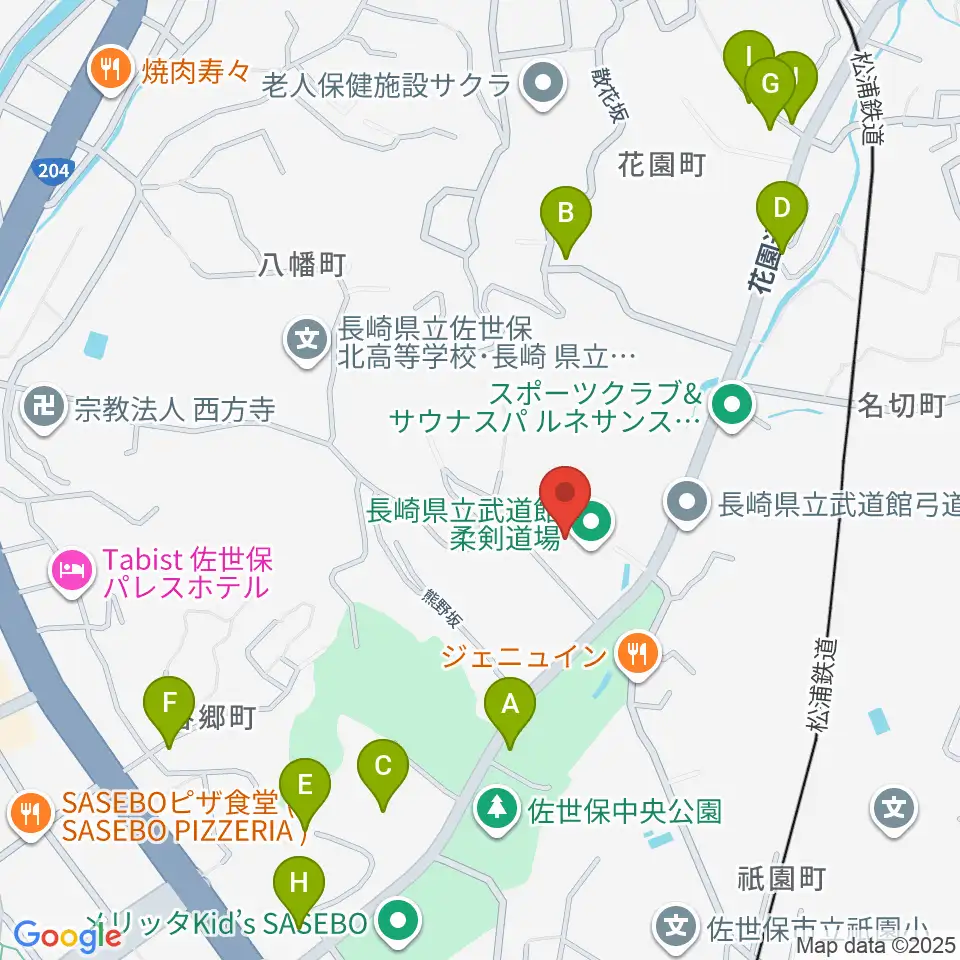 長崎県立武道館周辺の駐車場・コインパーキング一覧地図