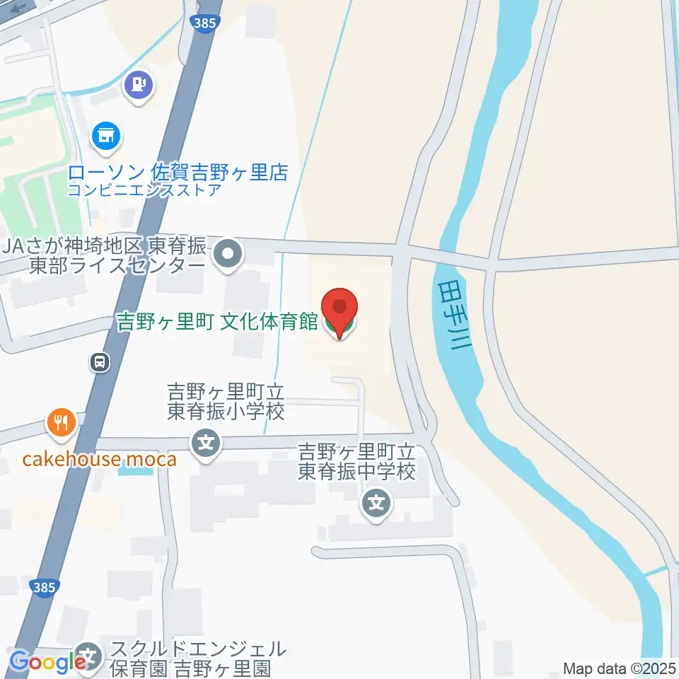 吉野ヶ里町文化体育館周辺の駐車場・コインパーキング一覧地図