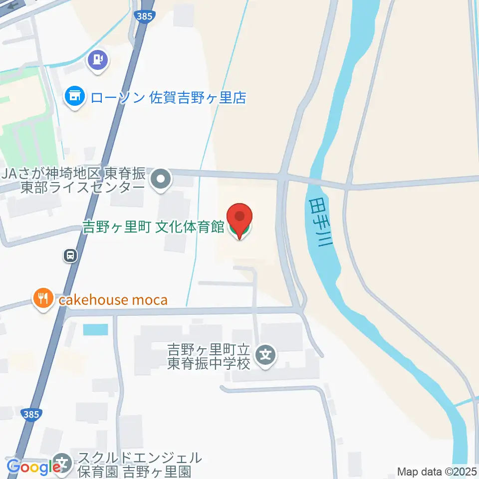 吉野ヶ里町文化体育館周辺の駐車場・コインパーキング一覧地図
