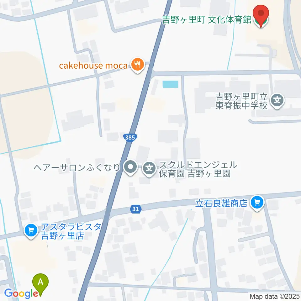 吉野ヶ里町文化体育館周辺の駐車場・コインパーキング一覧地図