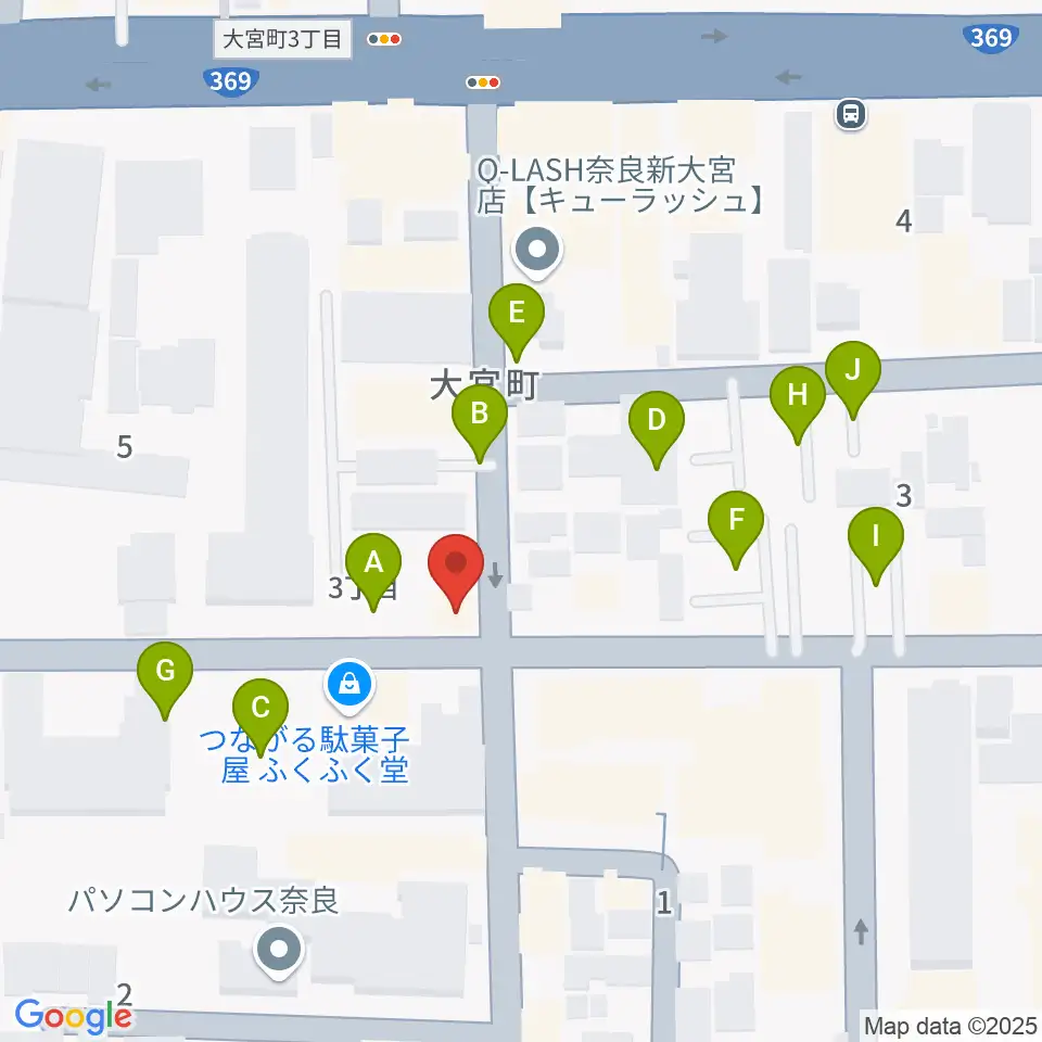 Eフラット音楽スタジオ周辺の駐車場・コインパーキング一覧地図