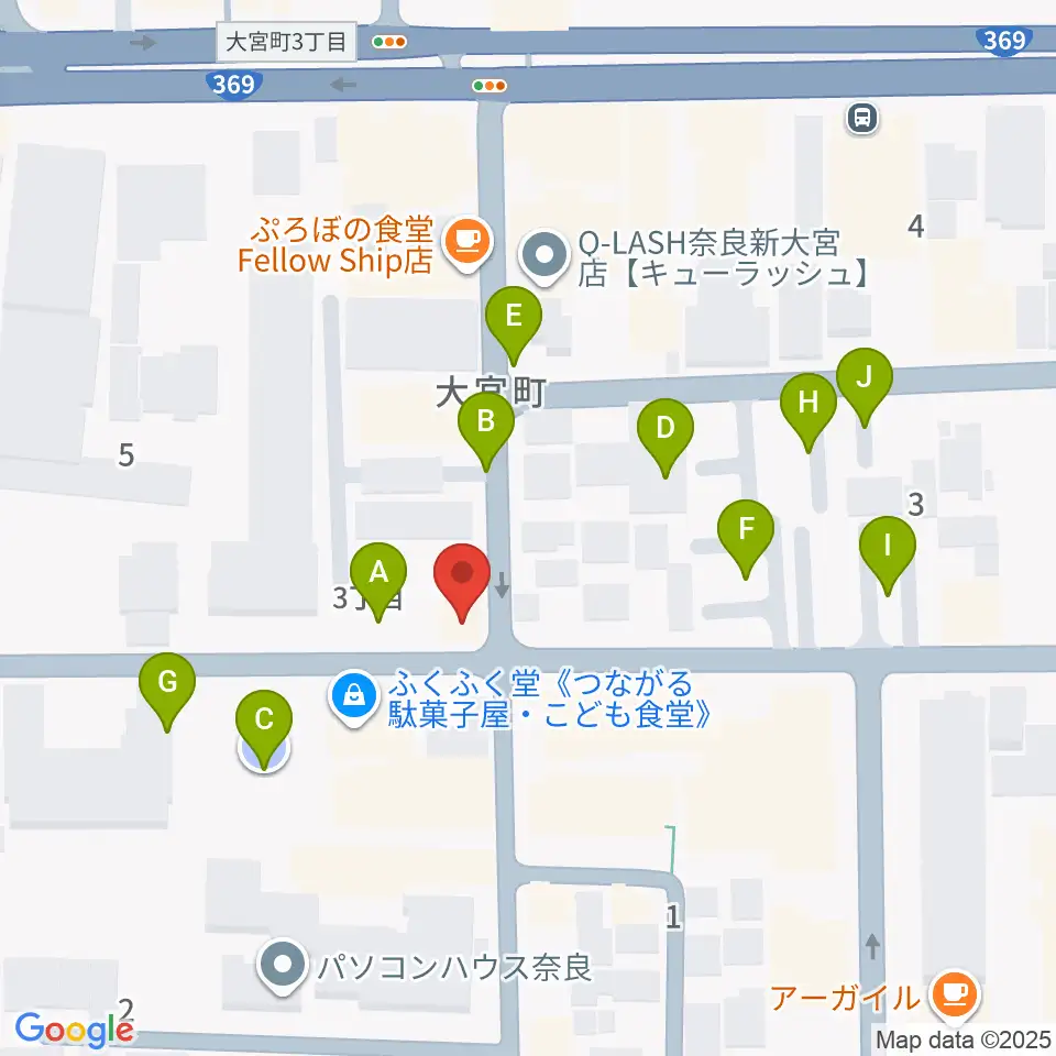 Eフラット音楽スタジオ周辺の駐車場・コインパーキング一覧地図