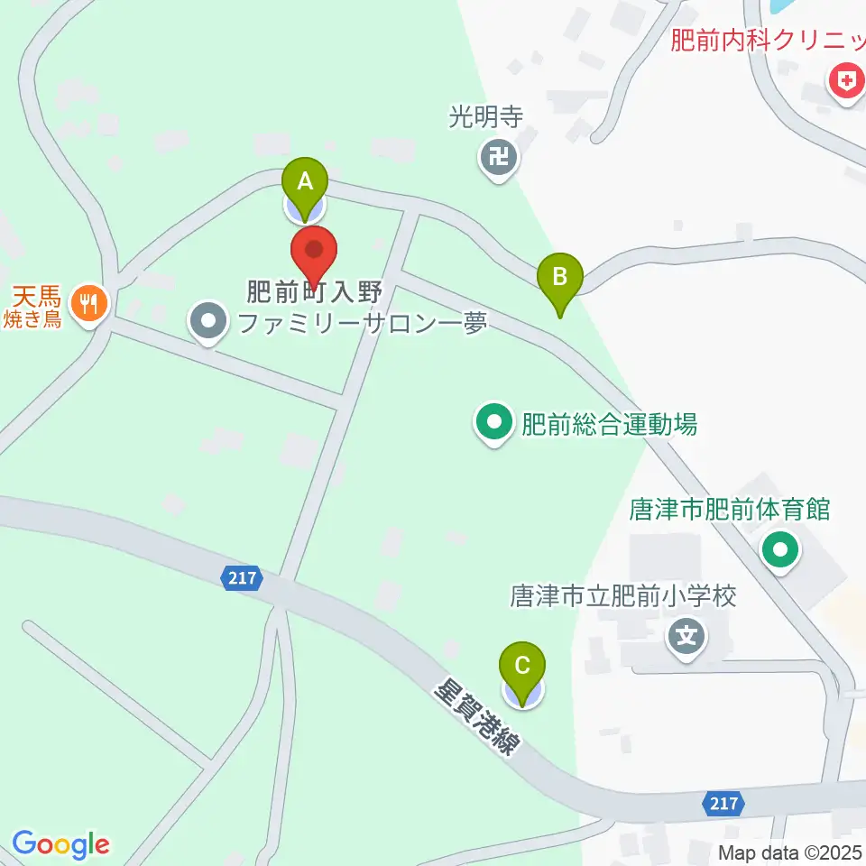 唐津市肥前文化会館ハーモニー周辺の駐車場・コインパーキング一覧地図