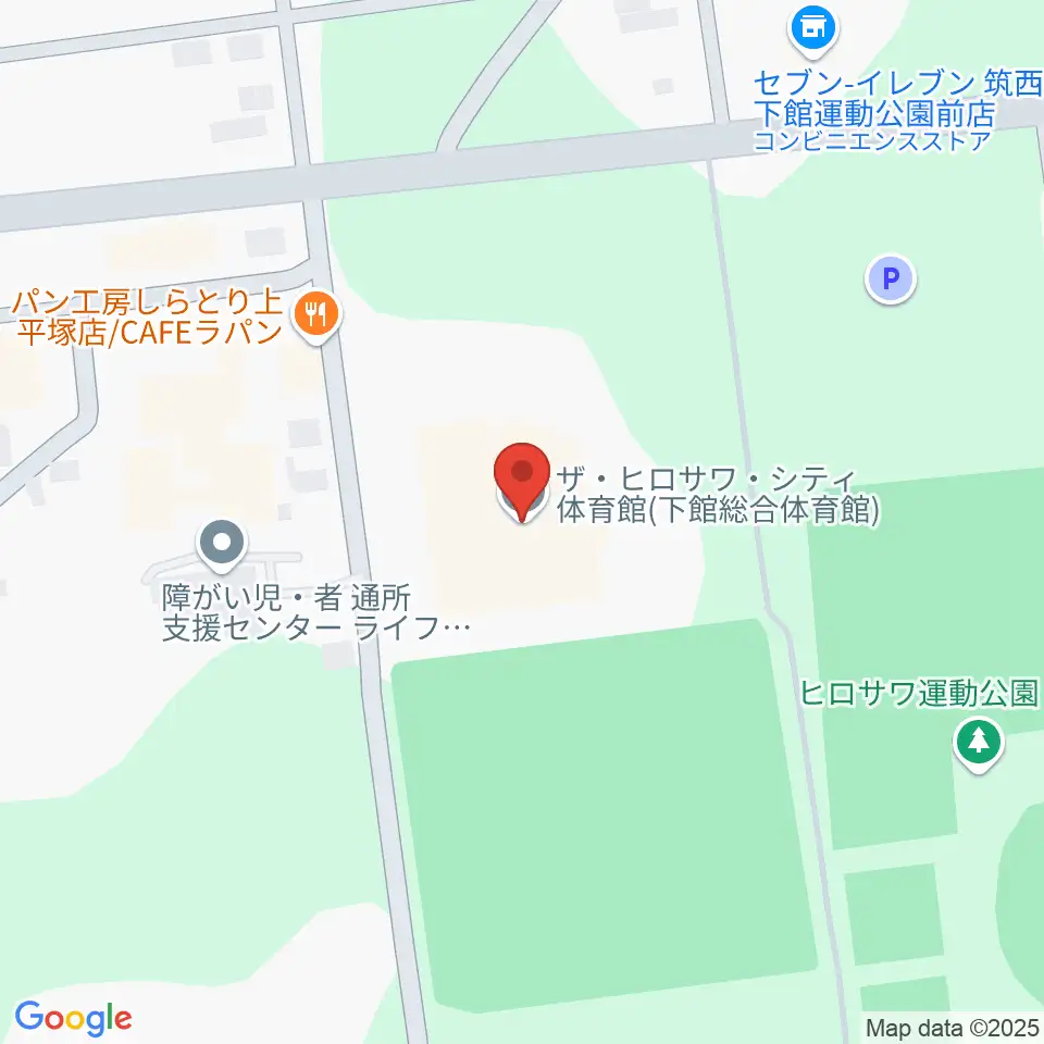 ザ・ヒロサワ・シティ体育館周辺の駐車場・コインパーキング一覧地図