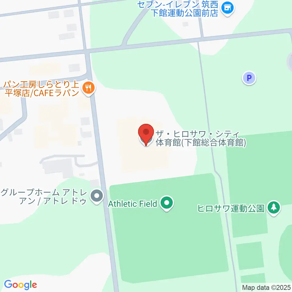 ザ・ヒロサワ・シティ体育館周辺の駐車場・コインパーキング一覧地図
