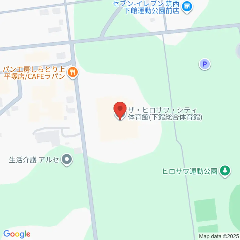 ザ・ヒロサワ・シティ体育館周辺の駐車場・コインパーキング一覧地図