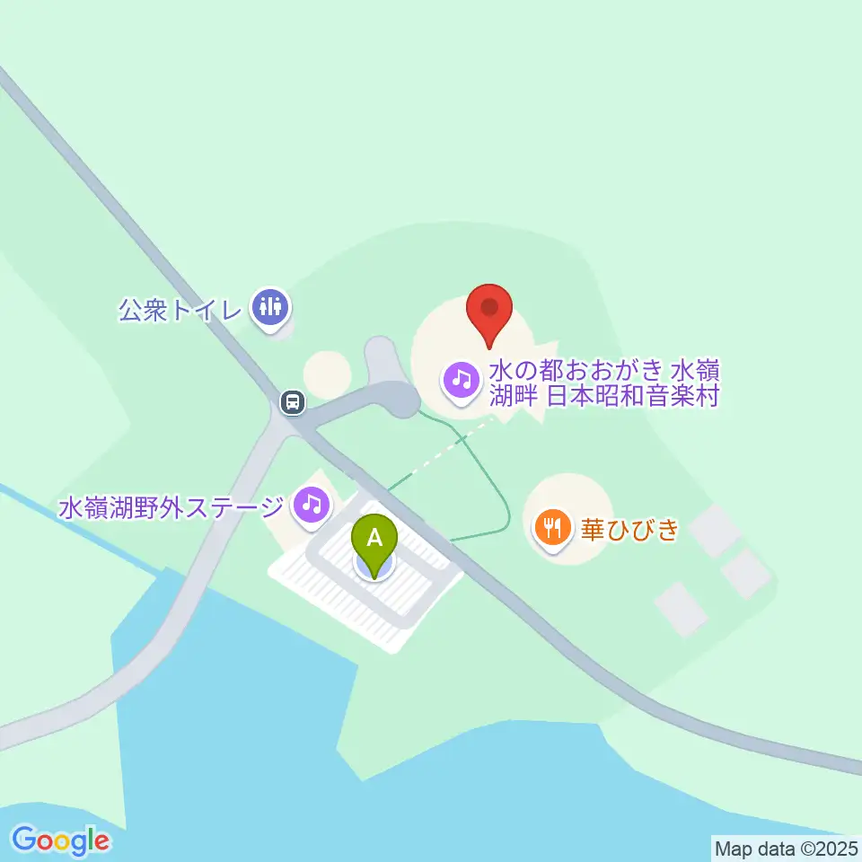 日本昭和音楽村 江口夜詩記念館周辺の駐車場・コインパーキング一覧地図