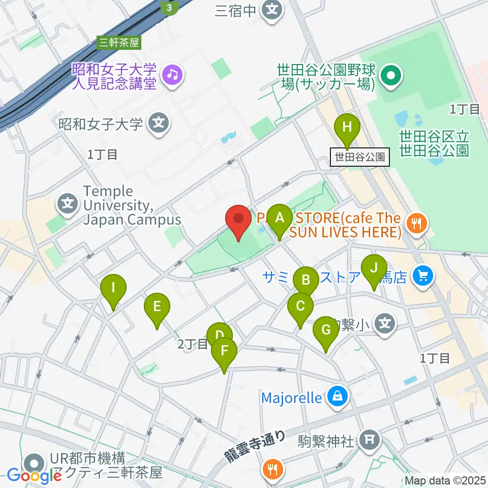 こどものひろば公園 少年野球場周辺の駐車場・コインパーキング一覧地図