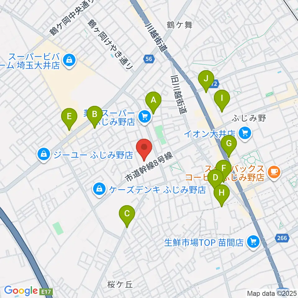 ふじみ野ステラ・ウェスト周辺の駐車場・コインパーキング一覧地図